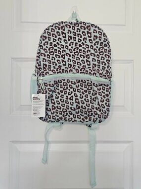 15" Laptop Cheetah Print Aqua Blue 23L Backpack Dealworthy NWT Black TARGET